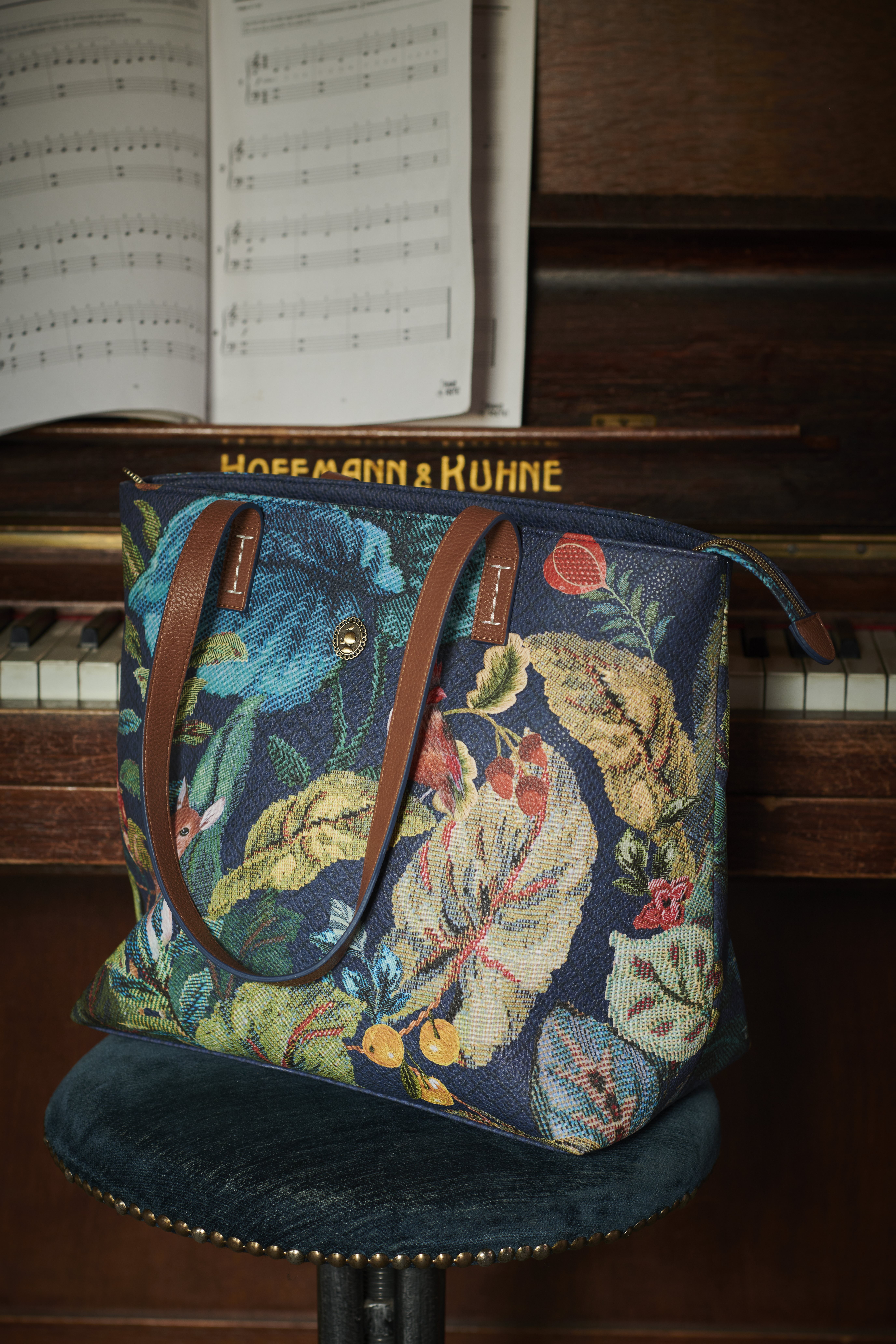 Pip Studio Shopper Winter Foliage Blue
